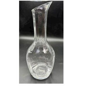 Wedgwood Lead Crystal Devon Collection Optic Carafe Wine Decanter England Vtg